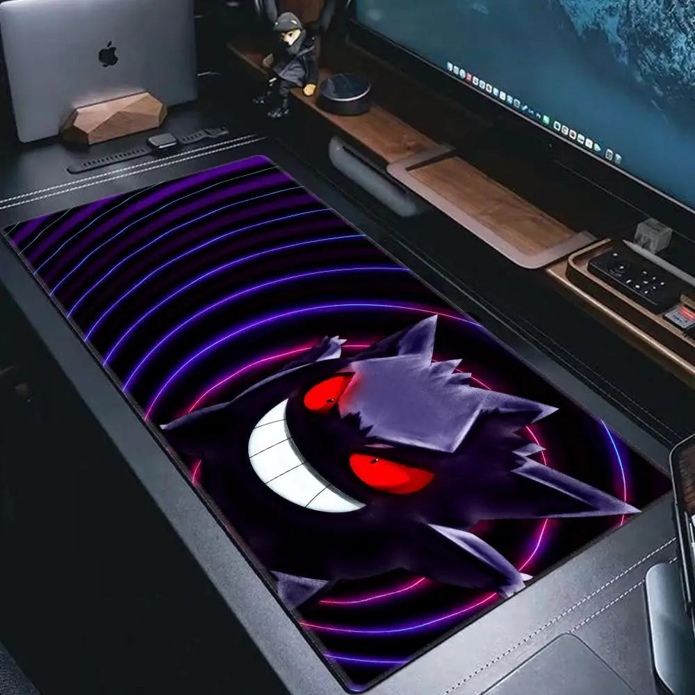 P-Pokemon-Gengar Grande Mousepad Large Gaming Mouse Pad Lockedge Thickened Computer Keyboard Table Desk Mat