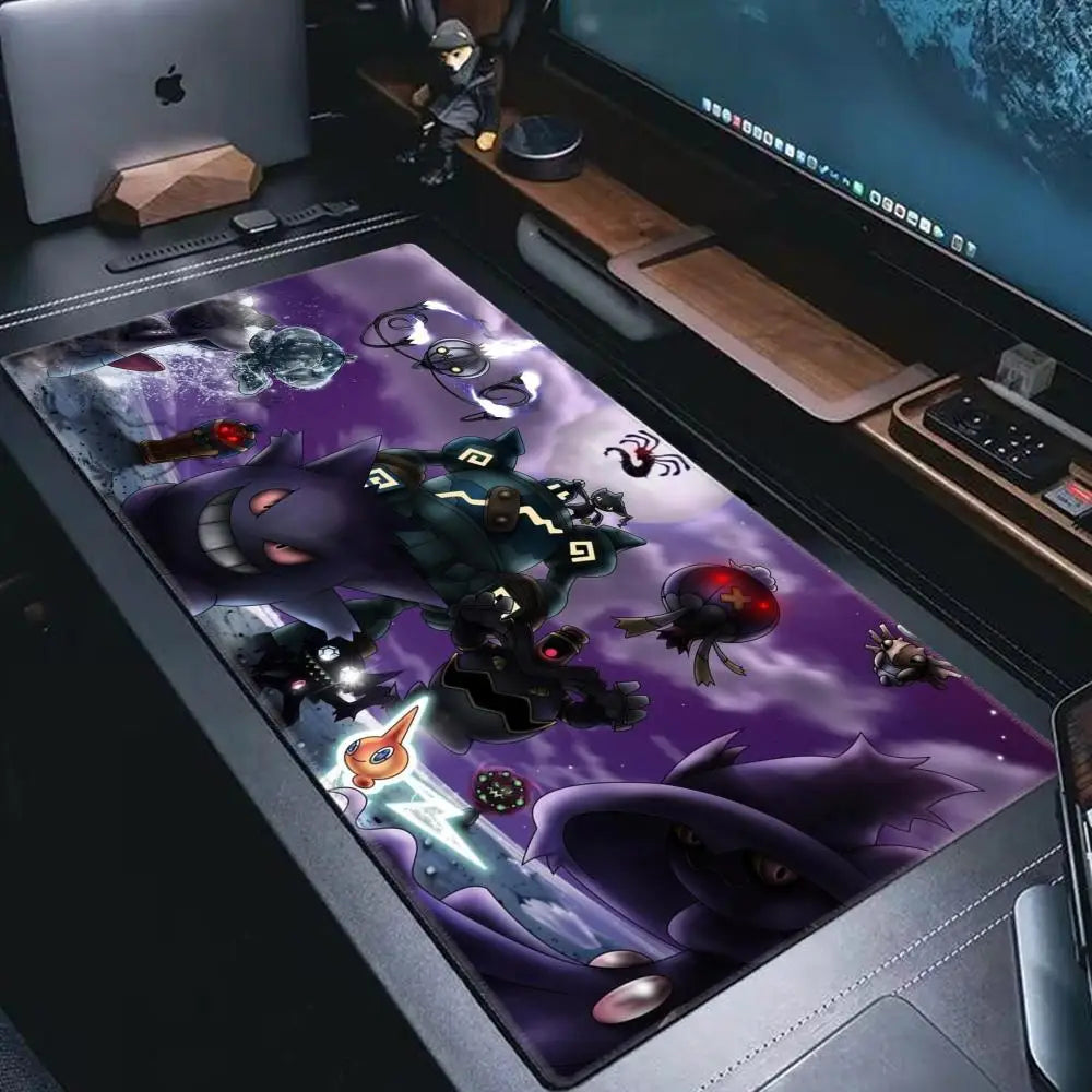 P-Pokemon-Gengar Grande Mousepad Large Gaming Mouse Pad Lockedge Thickened Computer Keyboard Table Desk Mat