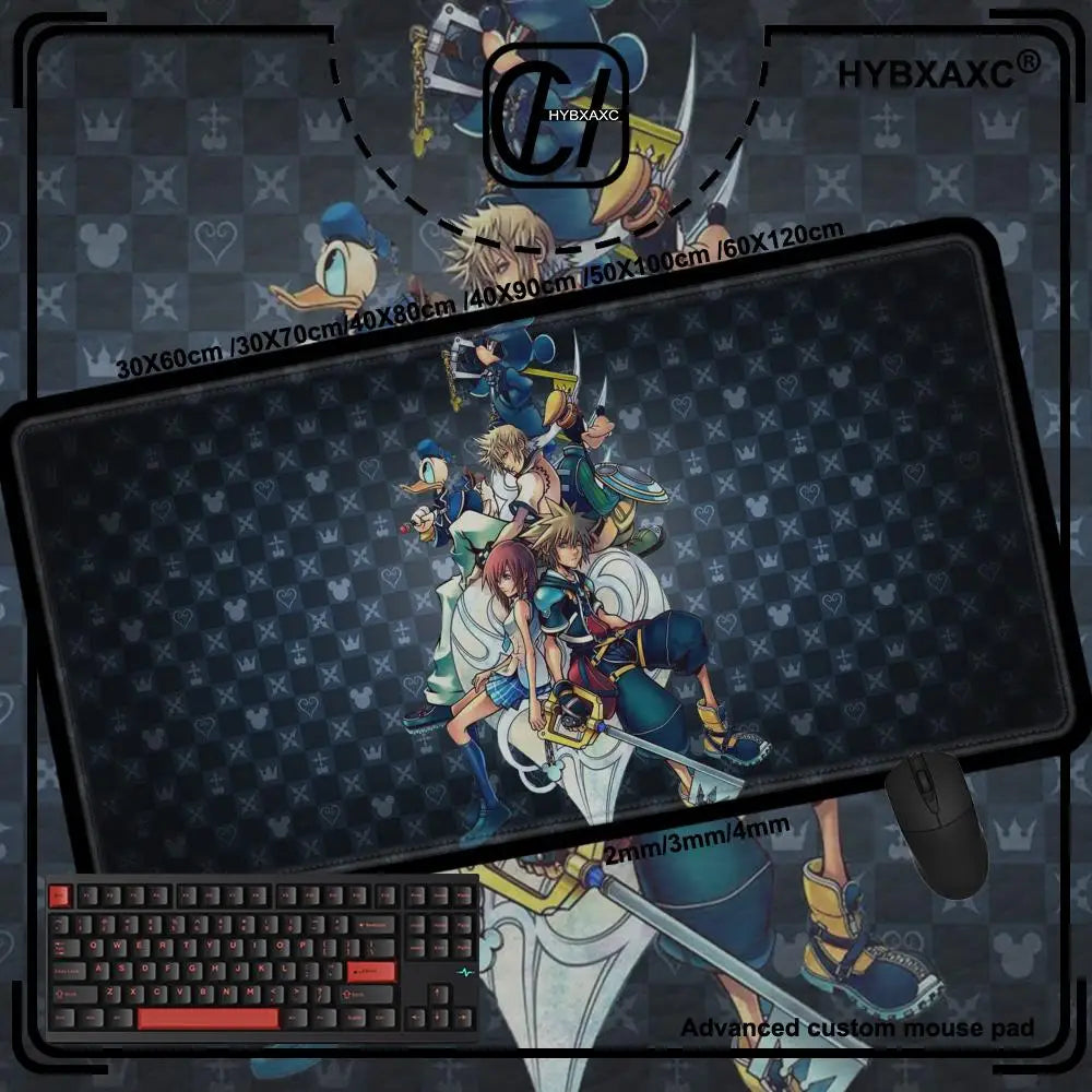 Kingdom Hearts Mousepad Locking Edge Non-Slip Mouse Pad