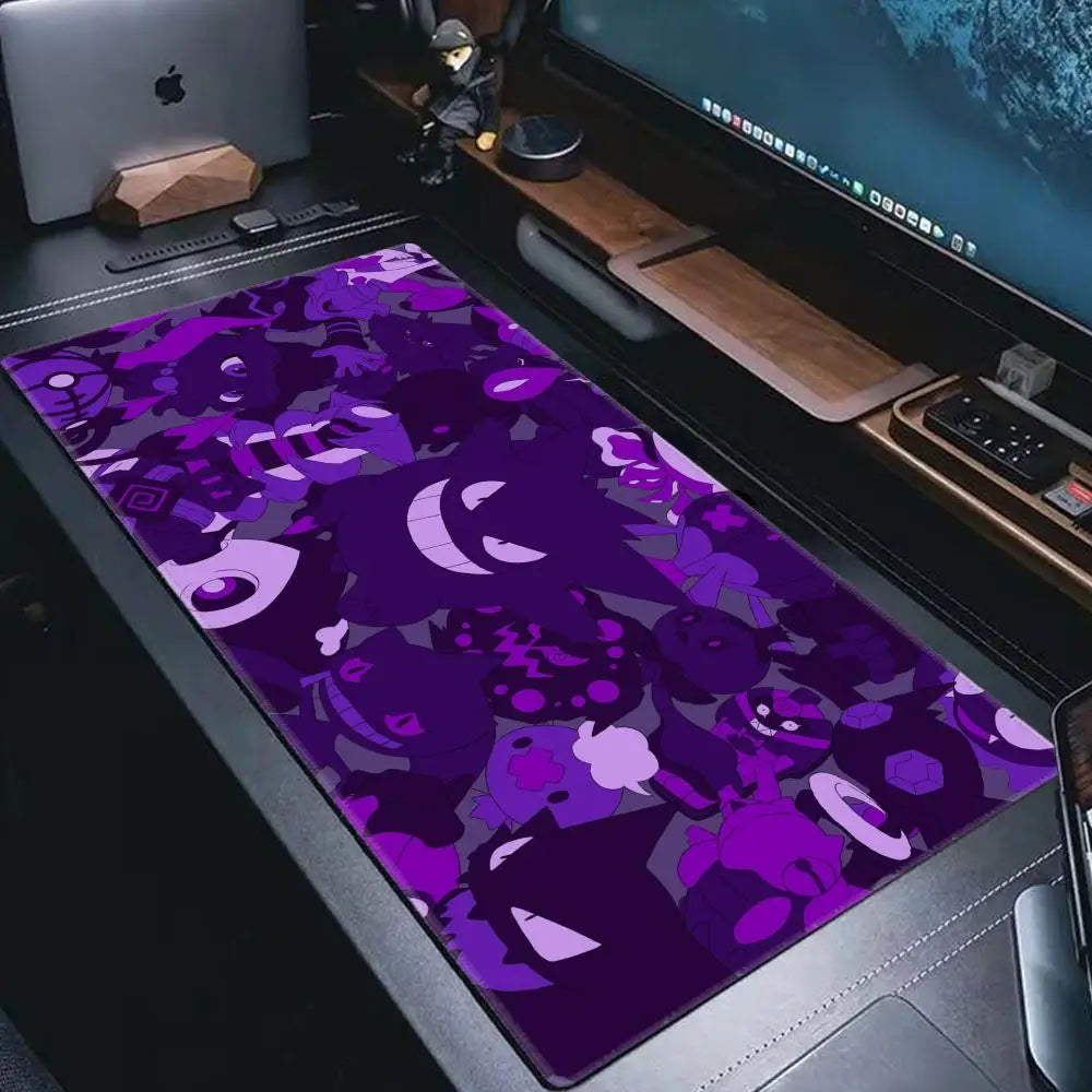 P-Pokemon-Gengar Grande Mousepad Large Gaming Mouse Pad Lockedge Thickened Computer Keyboard Table Desk Mat