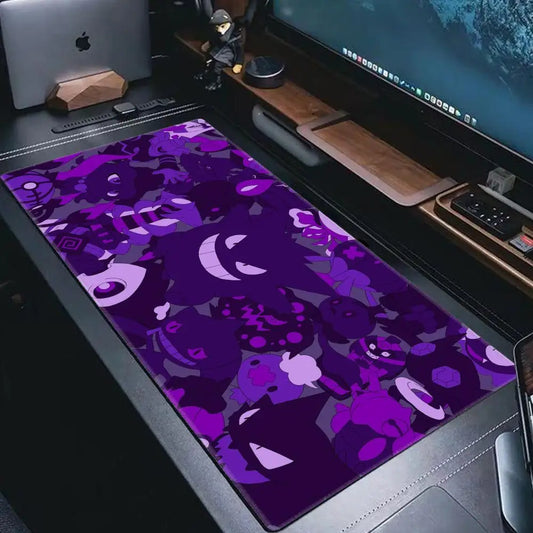 P-Pokemon-Gengar Grande Mousepad Large Gaming Mouse Pad Lockedge Thickened Computer Keyboard Table Desk Mat