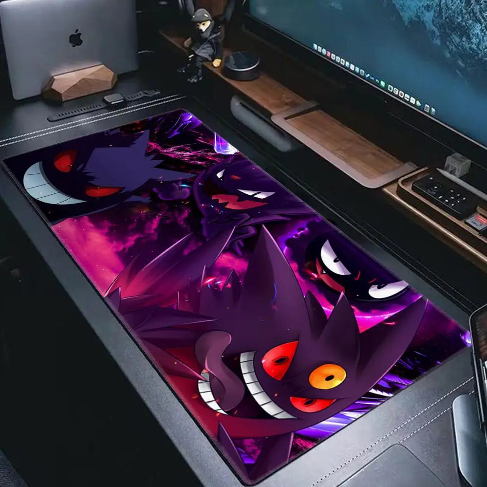 P-Pokemon-Gengar Grande Mousepad Large Gaming Mouse Pad Lockedge Thickened Computer Keyboard Table Desk Mat