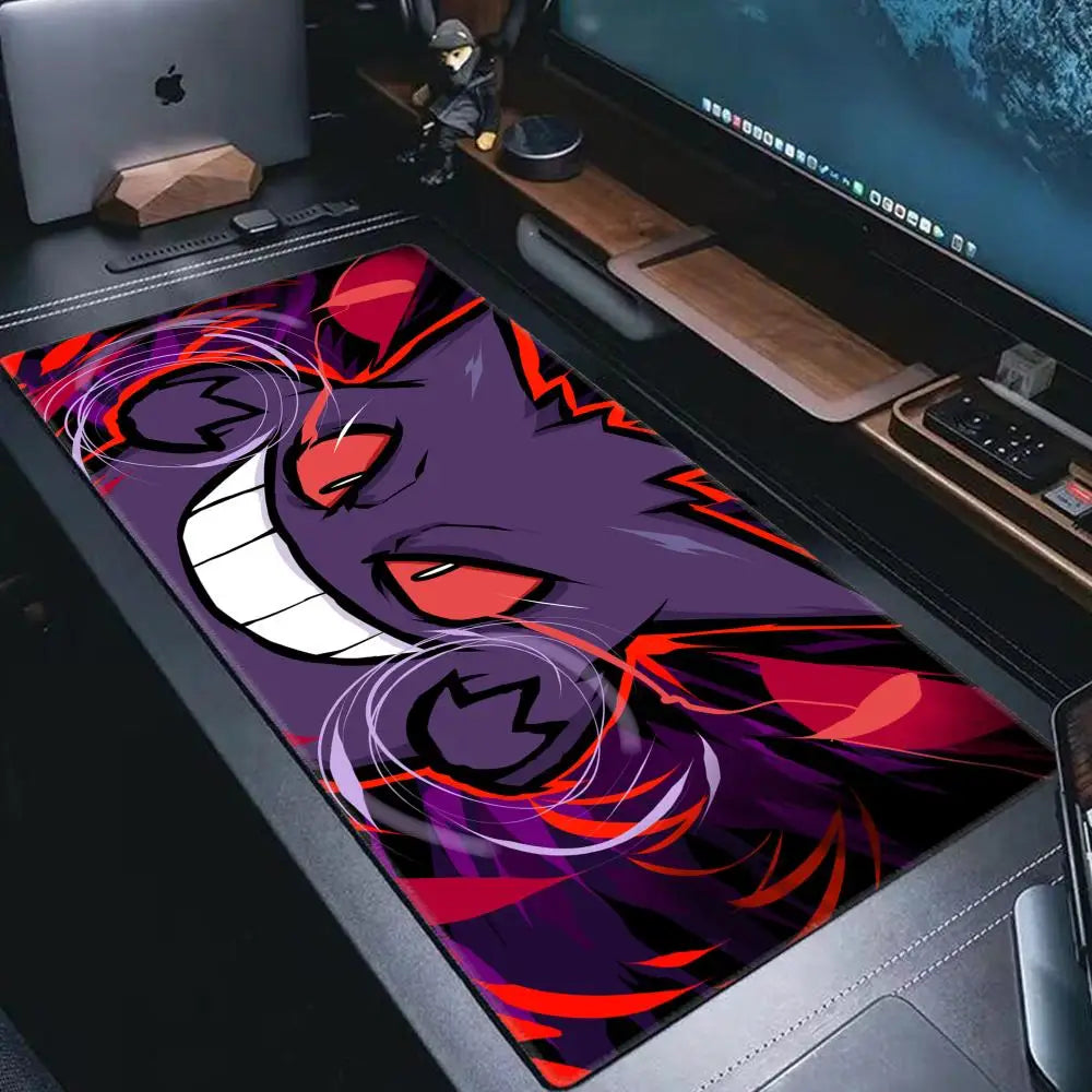 P-Pokemon-Gengar Grande Mousepad Large Gaming Mouse Pad Lockedge Thickened Computer Keyboard Table Desk Mat
