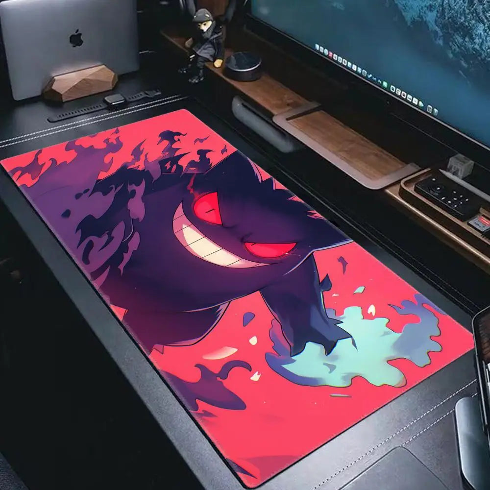 P-Pokemon-Gengar Grande Mousepad Large Gaming Mouse Pad Lockedge Thickened Computer Keyboard Table Desk Mat