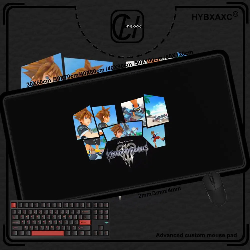 Kingdom Hearts Mousepad Locking Edge Non-Slip Mouse Pad