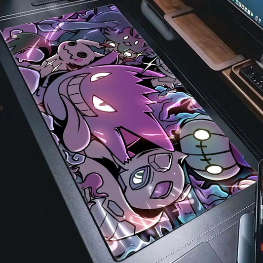 P-Pokemon-Gengar Grande Mousepad Large Gaming Mouse Pad Lockedge Thickened Computer Keyboard Table Desk Mat
