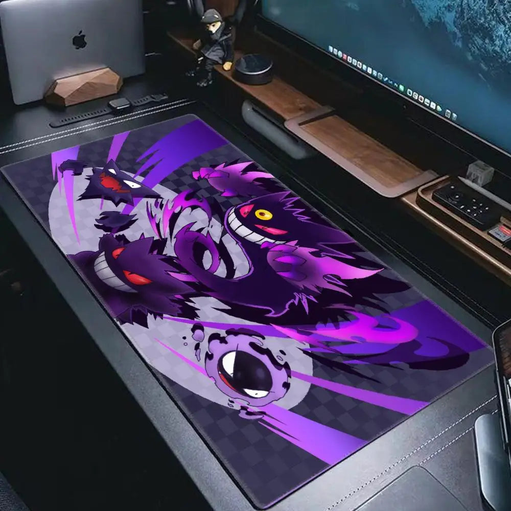 P-Pokemon-Gengar Grande Mousepad Large Gaming Mouse Pad Lockedge Thickened Computer Keyboard Table Desk Mat